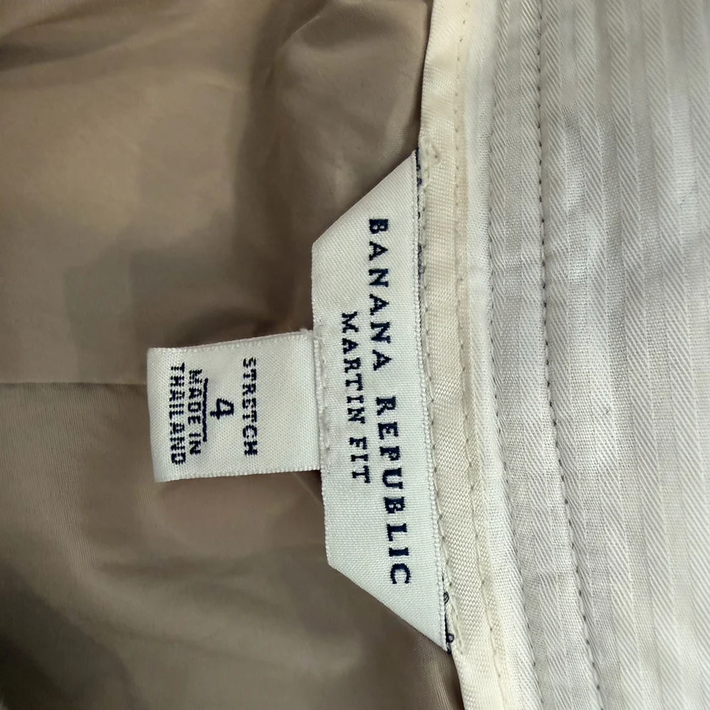 Banana Republic Martin Fit Taupe Wool Blend Straight Leg Dress Pants Size 4